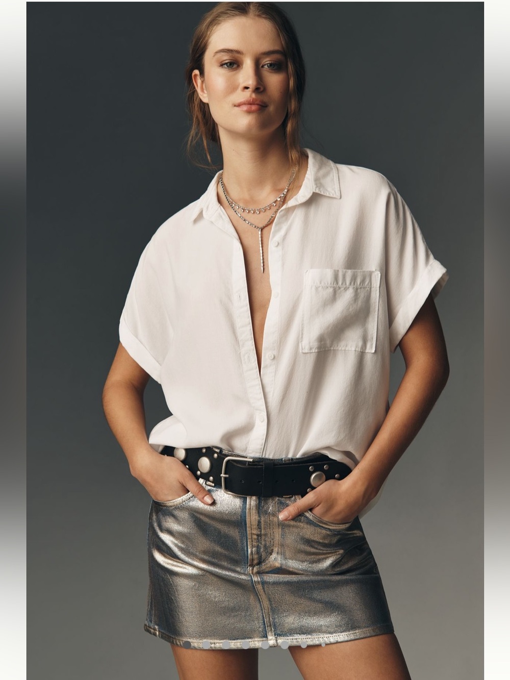 Anthropologie button down blouse